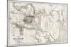 Telemark Old Map, Norway-marzolino-Mounted Art Print