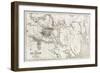 Telemark Old Map, Norway-marzolino-Framed Premium Giclee Print