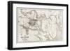 Telemark Old Map, Norway-marzolino-Framed Premium Giclee Print