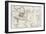 Telemark Old Map, Norway-marzolino-Framed Premium Giclee Print