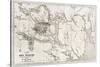 Telemark Old Map, Norway-marzolino-Stretched Canvas