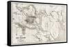 Telemark Old Map, Norway-marzolino-Framed Stretched Canvas