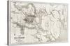 Telemark Old Map, Norway-marzolino-Stretched Canvas