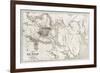 Telemark Old Map, Norway-marzolino-Framed Art Print