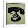 Telephone 2 v2-Tina Carlson-Framed Art Print