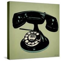 Telephone 2 v2-Tina Carlson-Stretched Canvas