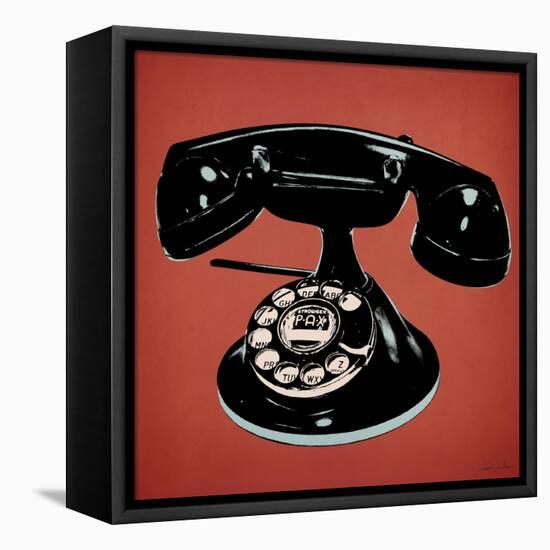 Telephone 2 v3-Tina Carlson-Framed Stretched Canvas