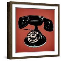 Telephone 2 v3-Tina Carlson-Framed Art Print