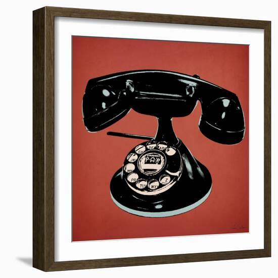 Telephone 2 v3-Tina Carlson-Framed Art Print