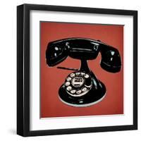 Telephone 2 v3-Tina Carlson-Framed Art Print