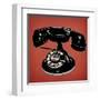 Telephone 2 v3-Tina Carlson-Framed Art Print