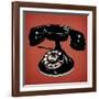 Telephone 2 v3-Tina Carlson-Framed Art Print