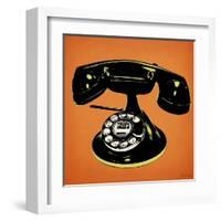 Telephone 2 v4-Tina Carlson-Framed Art Print