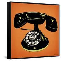 Telephone 2 v4-Tina Carlson-Framed Stretched Canvas