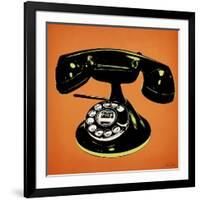 Telephone 2 v4-Tina Carlson-Framed Art Print