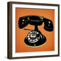 Telephone 2 v4-Tina Carlson-Framed Art Print