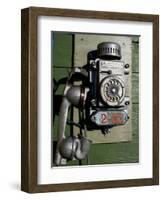 Telephone, Barentsburg, Spitsbergen, Svalbard, Norway, Scandinavia, Europe-Milse Thorsten-Framed Photographic Print