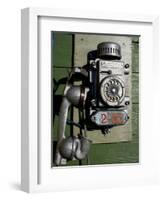 Telephone, Barentsburg, Spitsbergen, Svalbard, Norway, Scandinavia, Europe-Milse Thorsten-Framed Photographic Print