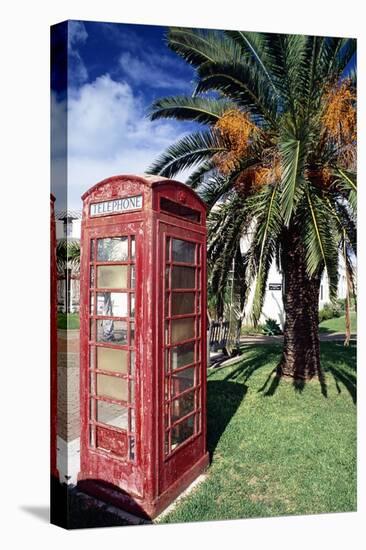 Telephone Booth, Bermuda-George Oze-Stretched Canvas