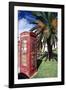 Telephone Booth, Bermuda-George Oze-Framed Photographic Print