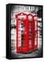 Telephone Booth II - In the Style of Oil Painting-Philippe Hugonnard-Framed Stretched Canvas