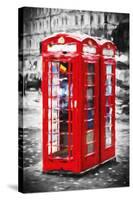 Telephone Booth II - In the Style of Oil Painting-Philippe Hugonnard-Stretched Canvas