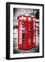 Telephone Booth II - In the Style of Oil Painting-Philippe Hugonnard-Framed Giclee Print