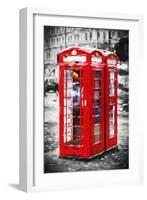 Telephone Booth II - In the Style of Oil Painting-Philippe Hugonnard-Framed Giclee Print