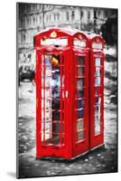 Telephone Booth II - In the Style of Oil Painting-Philippe Hugonnard-Mounted Giclee Print