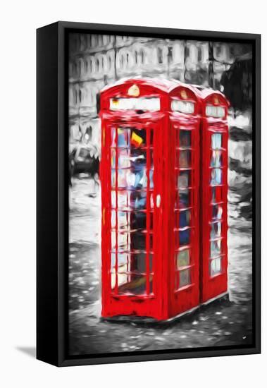 Telephone Booth II - In the Style of Oil Painting-Philippe Hugonnard-Framed Stretched Canvas