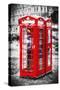 Telephone Booth II - In the Style of Oil Painting-Philippe Hugonnard-Stretched Canvas