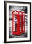 Telephone Booth II - In the Style of Oil Painting-Philippe Hugonnard-Framed Giclee Print