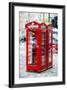 Telephone Booth - In the Style of Oil Painting-Philippe Hugonnard-Framed Giclee Print