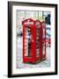 Telephone Booth - In the Style of Oil Painting-Philippe Hugonnard-Framed Giclee Print