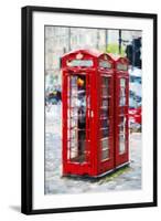 Telephone Booth - In the Style of Oil Painting-Philippe Hugonnard-Framed Giclee Print