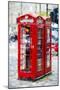 Telephone Booth - In the Style of Oil Painting-Philippe Hugonnard-Mounted Giclee Print