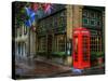 Telephone Booth, Savannah, Georgia, USA-Joanne Wells-Stretched Canvas