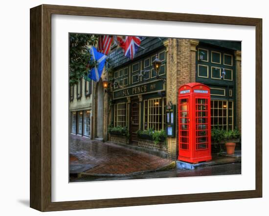 Telephone Booth, Savannah, Georgia, USA-Joanne Wells-Framed Premium Photographic Print