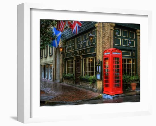 Telephone Booth, Savannah, Georgia, USA-Joanne Wells-Framed Premium Photographic Print