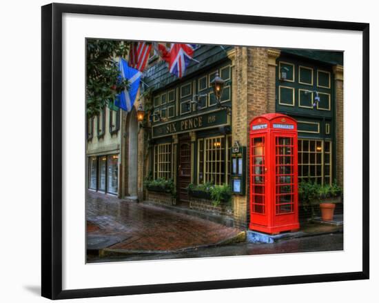 Telephone Booth, Savannah, Georgia, USA-Joanne Wells-Framed Photographic Print