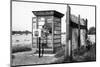 Telephone booth standing on the Western side of the frontier was frequently used by East-Berliners-Erich Lessing-Mounted Photographic Print