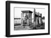 Telephone booth standing on the Western side of the frontier was frequently used by East-Berliners-Erich Lessing-Framed Photographic Print