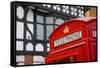 Telephone Box on Northgate Street, Chester, Cheshire, England, United Kingdom, Europe-Frank Fell-Framed Stretched Canvas