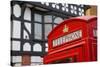 Telephone Box on Northgate Street, Chester, Cheshire, England, United Kingdom, Europe-Frank Fell-Stretched Canvas