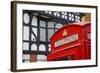 Telephone Box on Northgate Street, Chester, Cheshire, England, United Kingdom, Europe-Frank Fell-Framed Photographic Print