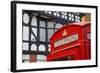 Telephone Box on Northgate Street, Chester, Cheshire, England, United Kingdom, Europe-Frank Fell-Framed Photographic Print