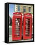 Telephone Boxes, London, England, United Kingdom-Ethel Davies-Framed Stretched Canvas