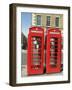 Telephone Boxes, London, England, United Kingdom-Ethel Davies-Framed Photographic Print