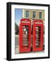 Telephone Boxes, London, England, United Kingdom-Ethel Davies-Framed Photographic Print