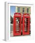 Telephone Boxes, London, England, United Kingdom-Ethel Davies-Framed Photographic Print